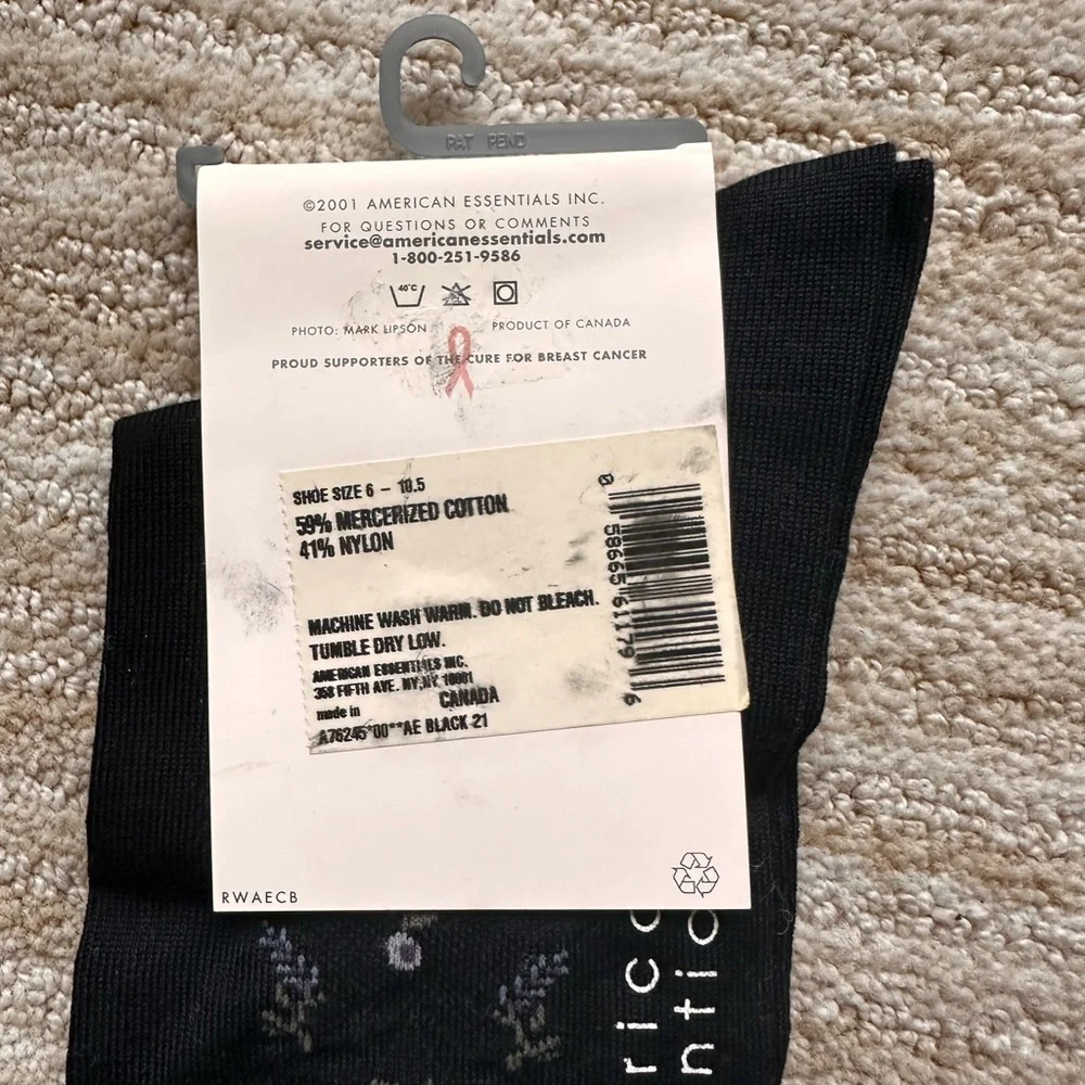 3 Pairs of NWT American Essentials Socks Black Dress Casual From Macy’s